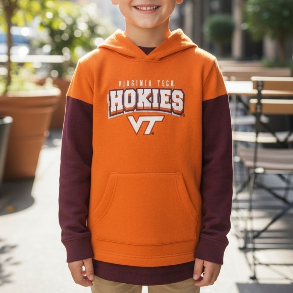 NCAA Virgina Tech Hokies Girls Hoodie Sweatshirt - S